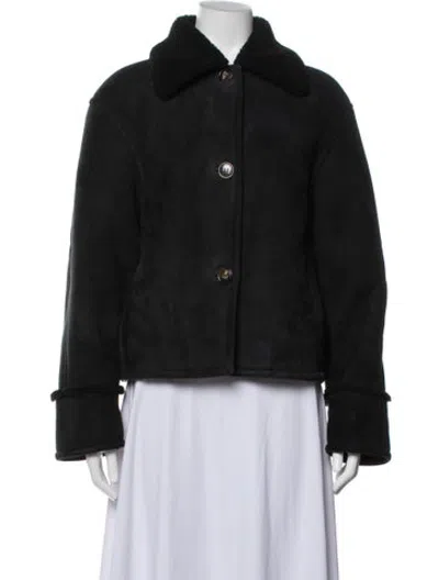 Pre-owned Loulou Studio Shearling Jacket In Black