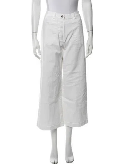 Pre-owned Loup Wide Leg Pants In White