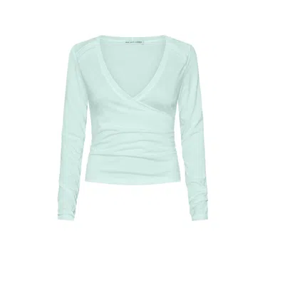 Love And Nostalgia Women's No Biggie Long Sleeve Top -  Spearmint Green