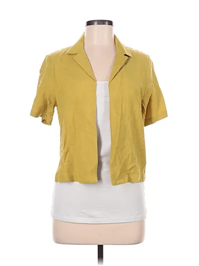 Pre-owned Love, Bonito Short Sleeve Blouse In Yellow