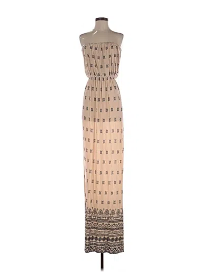 Pre-owned Love Tree Casual Dress In Tan