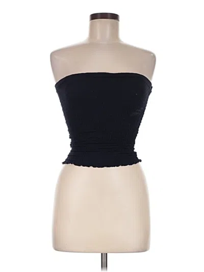 Pre-owned Love Tree Sleeveless Top Black Strapless Neckline Tops