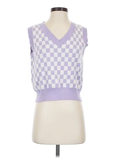 Pre-owned Love Tree Sweater Vest In Purple