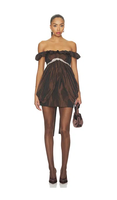 Loveshackfancy Hanna Dress In Brown