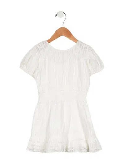 Pre-owned Loveshackfancy Babies' Kids Girls  Casual Dress In White