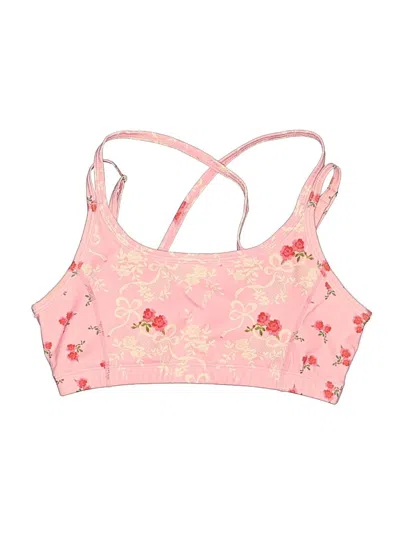 Pre-owned Loveshackfancy Swimsuit Top Pink Swimwear