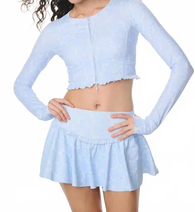Loveshackfancy Women's Vanina Skort In Chilled Blue