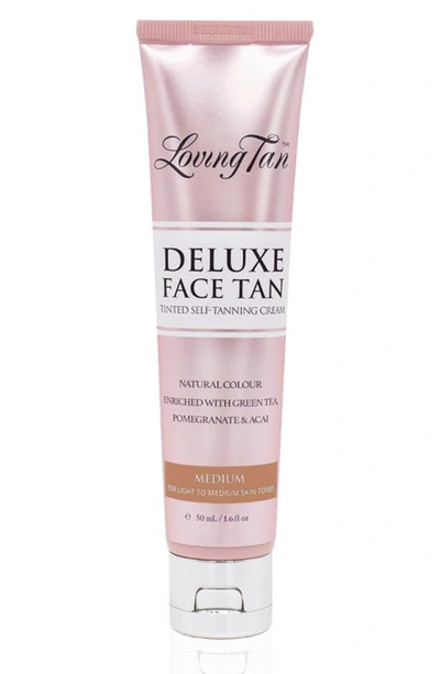 Loving Tan Deluxe Face Tan Tinted Self-tanning Cream, 1.6 oz In Medium