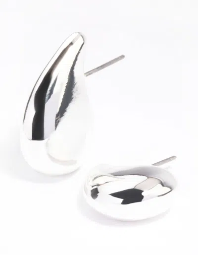 Lovisa Silver Plated Smooth Teardrop Stud Earrings