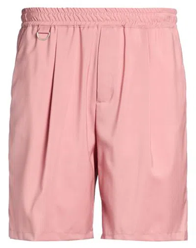 Low Brand Man Shorts & Bermuda Shorts Antique Rose Size 6 Virgin Wool In Pink