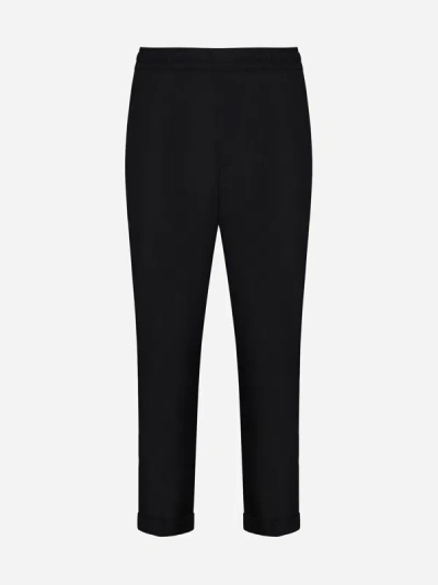Low Brand Taylor Wool-blend Trousers In Black