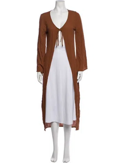 Pre-owned Lpa Coat In Brown