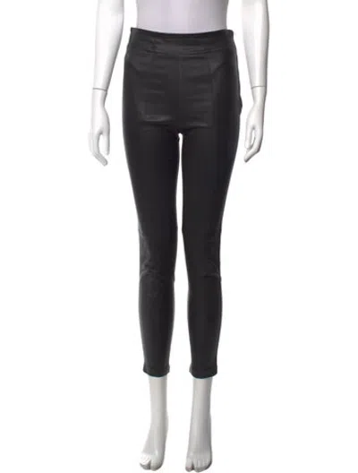Pre-owned Lpa Leather Skinny Leg Pants In Black