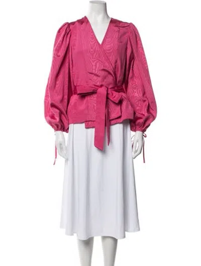 Pre-owned Lpa Patterned Jacket In Pink