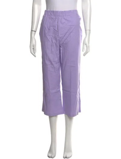 Pre-owned Lpa Wide Leg Pants In Purple