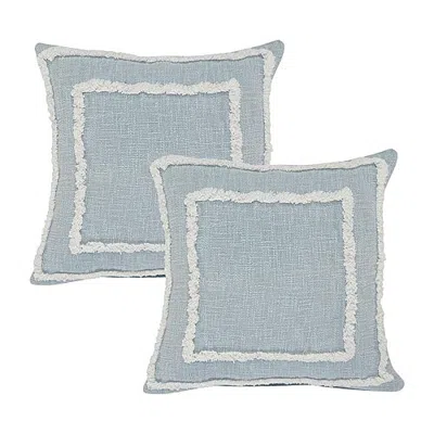 Lr Home Jace 2-pc. Multi-pack Square Throw Pillow In Blue