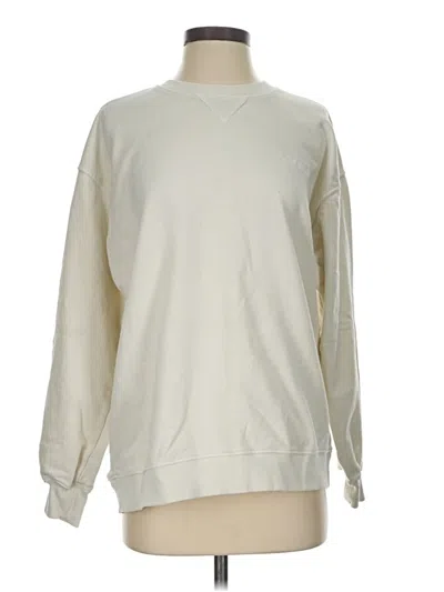 Pre-owned L*space Long Sleeve Top Ivory Crew Neck Tops