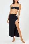 L*space Monae Strappy Cover-up Midi Skirt In Black
