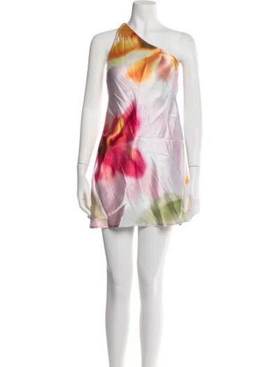 Pre-owned L*space Satin Mini Dress W/ Tags In Pink