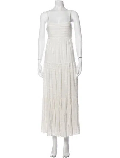 Pre-owned L*space Striped Long Dress In Neutrals