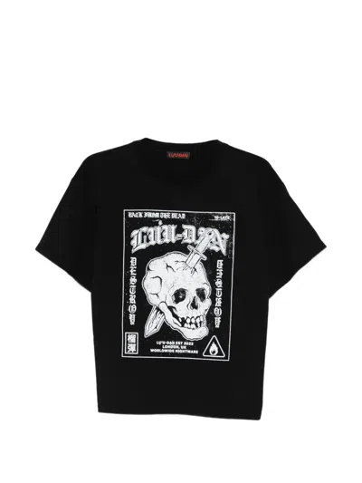 Lựu Đạn Skull-print T-shirt In Black