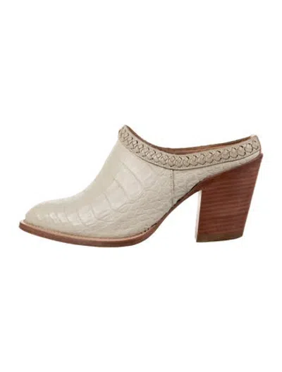 Pre-owned Lucchese Embossed Leather Animal Print Boots In Multicolor
