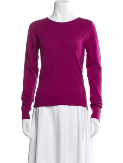 Pre-owned Lucien Pellat-finet Cashmere Crew Neck Sweater In Purple