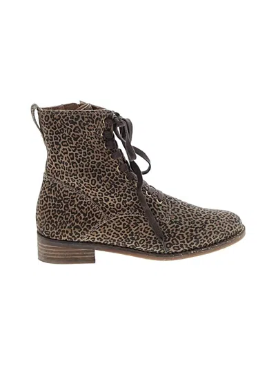 Pre-owned Lucky Brand Ankle Boots In Brown