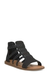 Lucky Brand Biretta Gladiator Sandal In Black