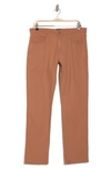 Lucky Brand Cotton Stretch Canvas Pants In Russet