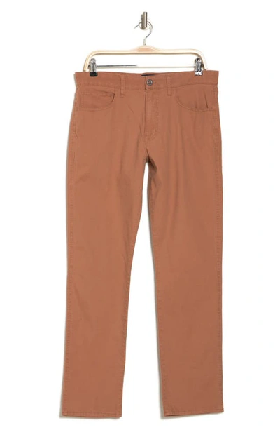 Lucky Brand Cotton Stretch Canvas Pants In Russet