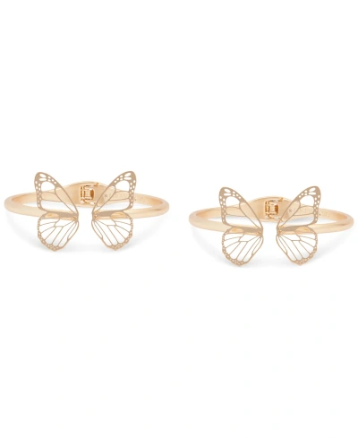 Lucky Brand Gold-tone 2-pc. Set Open Butterfly Cuff Bracelets
