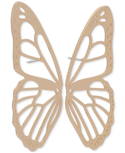 Lucky Brand Gold-tone Butterfly Wing Earrings
