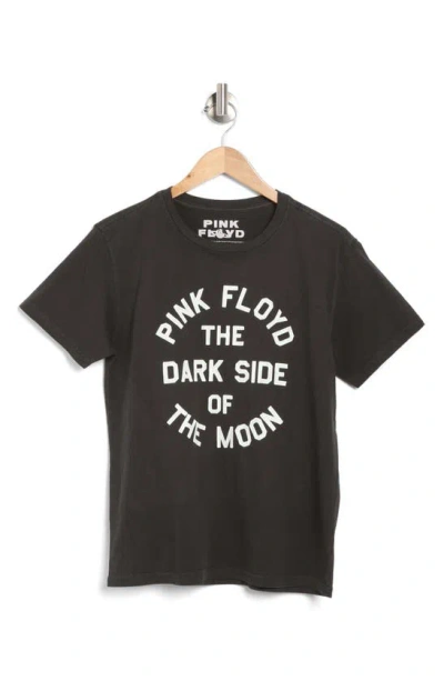 Lucky Brand Pink Floyd Word Circle Boyfriend Cotton Graphic T-shirt In Black