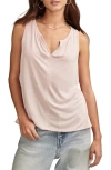 Lucky Brand Sandwash Tank In Shell Pink