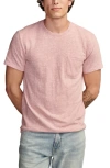 Lucky Brand Slub Pocket T-shirt In Red Violet