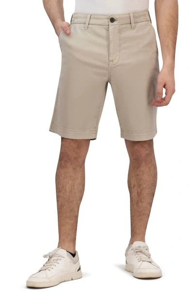 Lucky Brand Stretch Twill Flat Front Shorts In Moonstruck