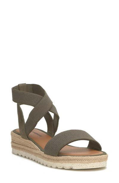 Lucky Brand Thimba Ankle Wrap Espadrille Sandal In Canteen Linels