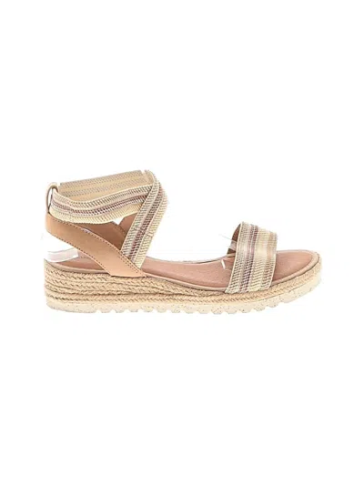 Pre-owned Lucky Brand Wedges In Tan
