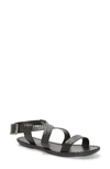 Lucky Brand Zelek Ankle Strap Sandal In Black Leather