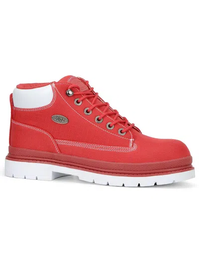 Lugz Drifter Ripstop Mens Nylon Lifestyle Ankle Boots In Red