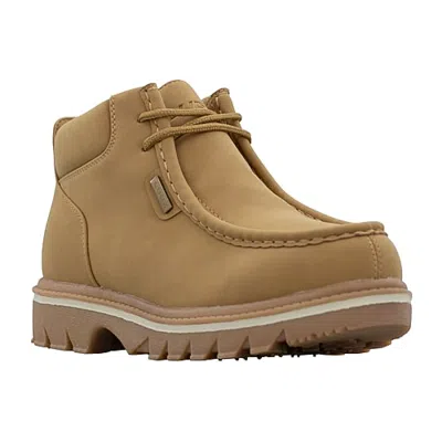 Lugz Mens Fringe Block Heel Chukka Boots In Yellow