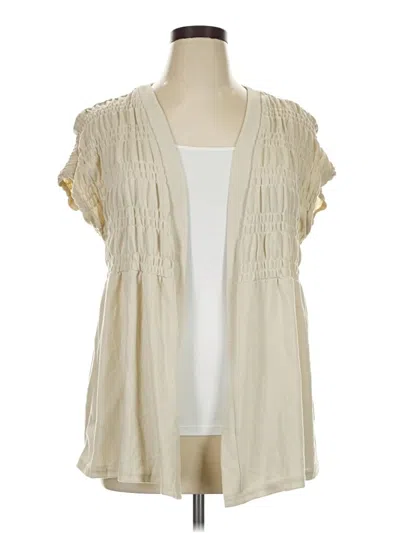 Pre-owned Lularoe Kimono In Ivory
