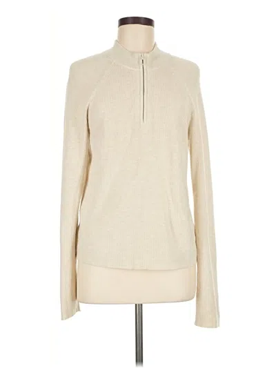 Pre-owned Lululemon Athletica Fleece Jacket In Ivory
