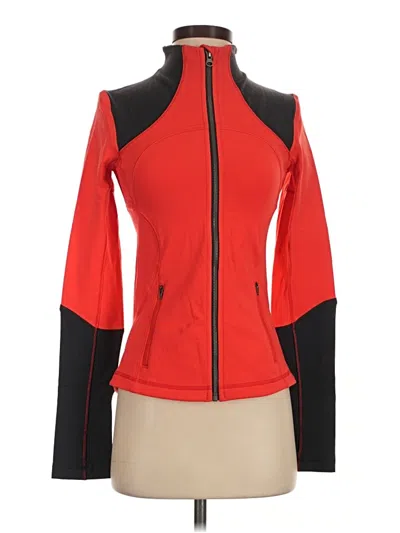 Pre-owned Lululemon Athletica Track Jacket In Red