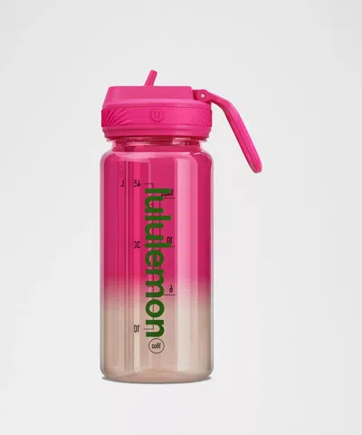 Lululemon Back To Life Clear Bottle 18oz Straw Lid