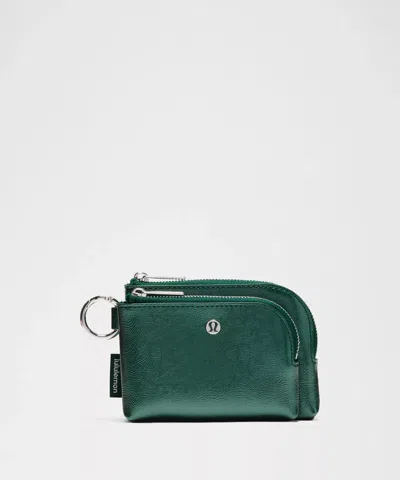Lululemon Smooth Leather Alternative Double-zip Clippable Card Pouch