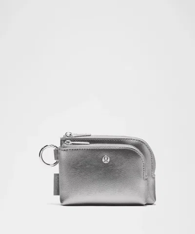 Lululemon Smooth Leather Alternative Double-zip Clippable Card Pouch