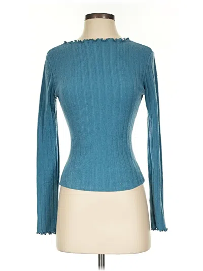 Pre-owned Lulus Turtleneck Sweater In Teal