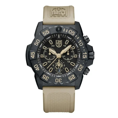 Pre-owned Luminox Navy Seal Foundation Chronograph Military Watch 45 Mm 3590.nsf.set